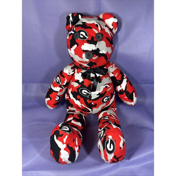 Handmade Comfort Bear 23” Colorful Fabric Patchwork Plush Toy I1 - Picture 1 of 5